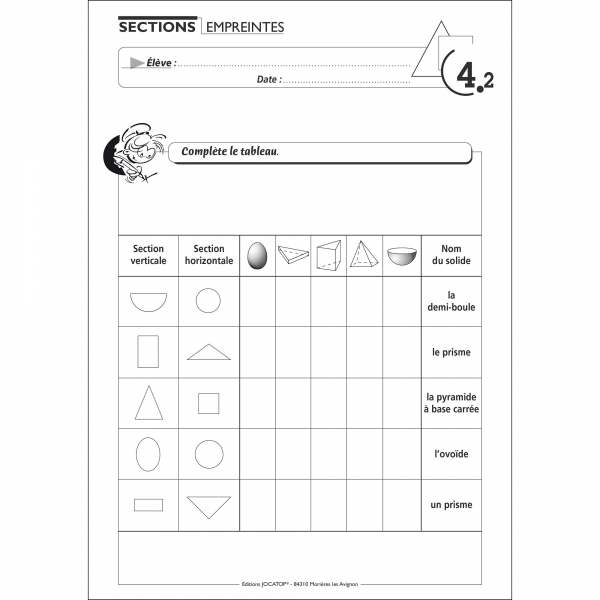 Fiche cm1 les solides