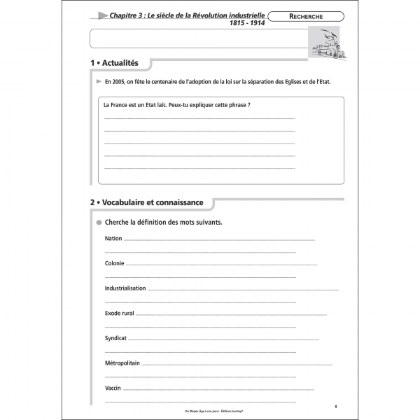 Fiche geographie cm1